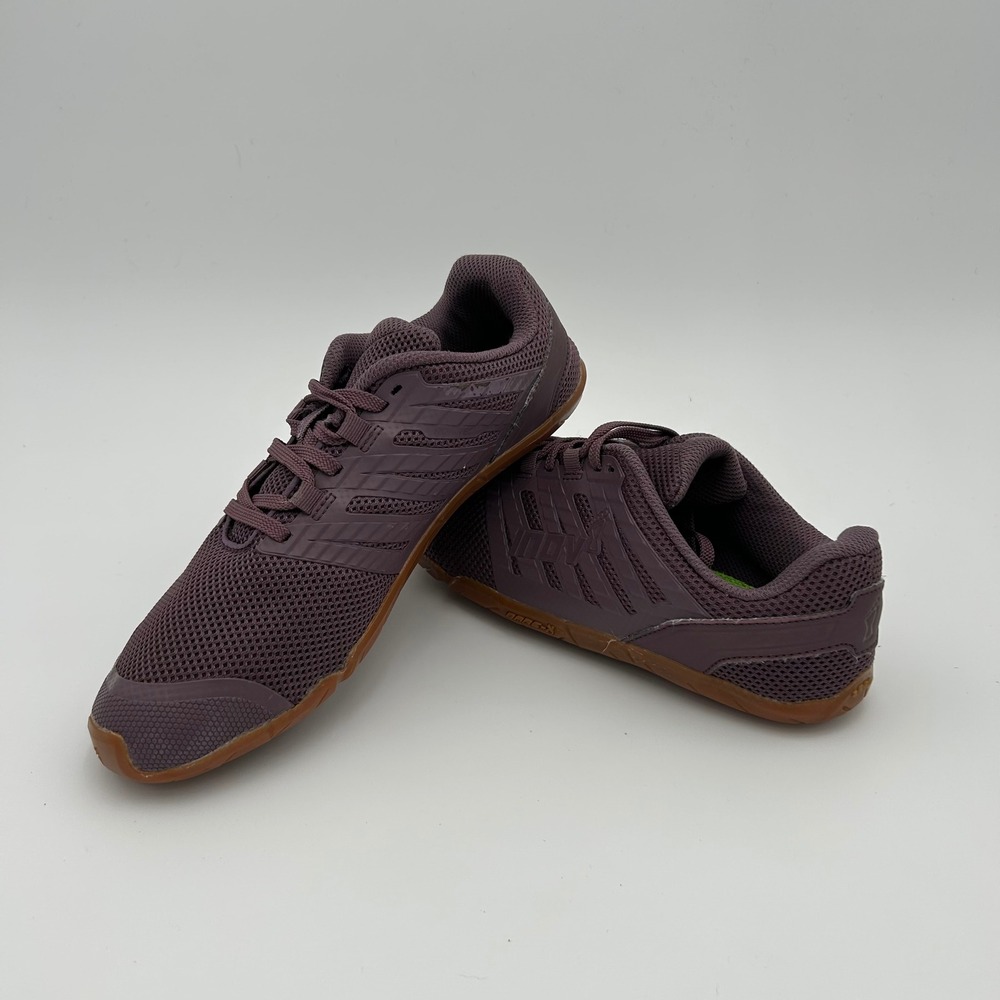Inov-8 Bare-XF 210 V3 Training Shoes Womens 9 Plum Burgundy Gum Good Barefoot